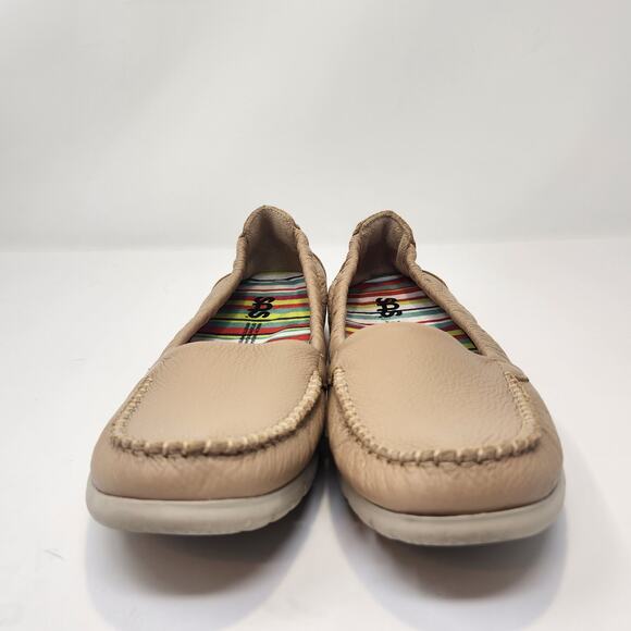 SAS Sunny Slip On Latte Brown Leather Loafer Women Size 9.5 N Comfort Shoes - Picture 3 of 8
